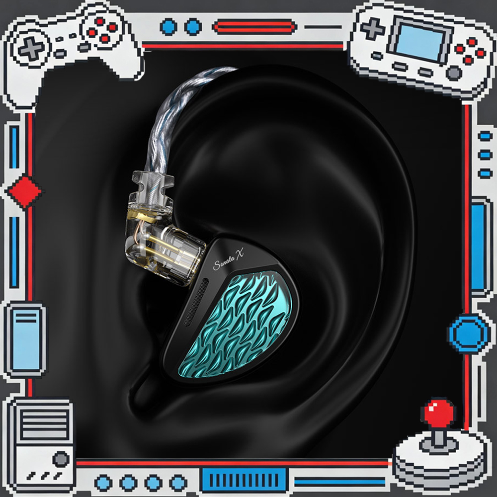Audiophile Headphone Wired - KZ Sonata X In-Ear Monitor Earphone