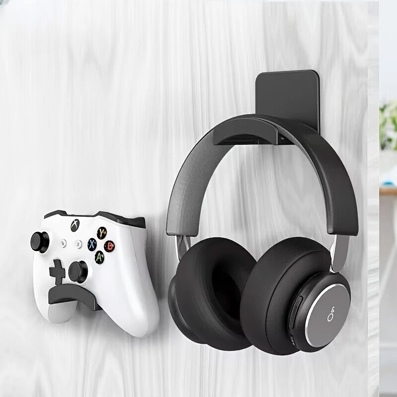 4Pcs Black Adhesive Headphone  – обзор и цена Headphone Stand Desk