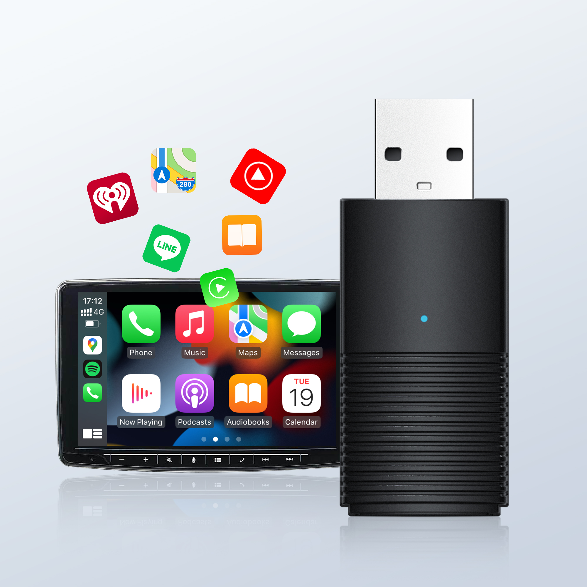 OTTOMOTION Mini Wireless CarPl – обзор и цена Bluetooth Adapter Receiver