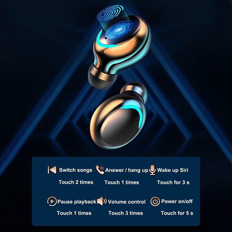 F9 Wireless Headphone TWS Blue – обзор и цена Wireless Earbuds Tws