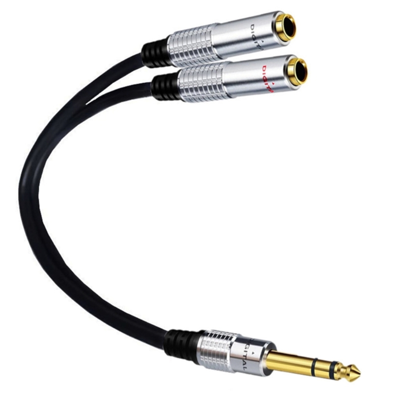6.35mm 1/4 inch TRS Stereo to  – обзор и цена Audio Splitter Y