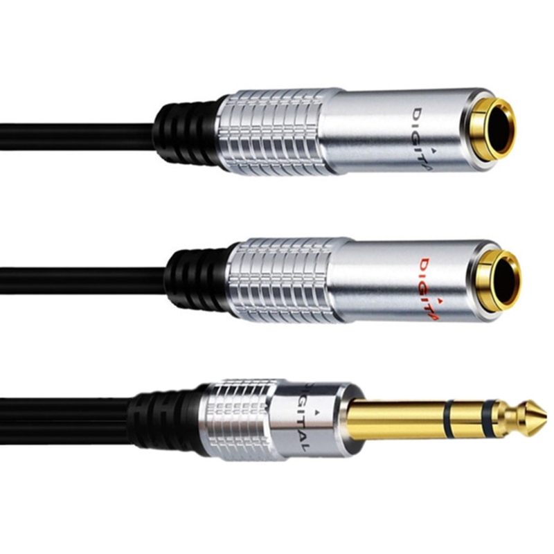 6.35mm 1/4 inch TRS Stereo to  – обзор и цена Audio Splitter Y