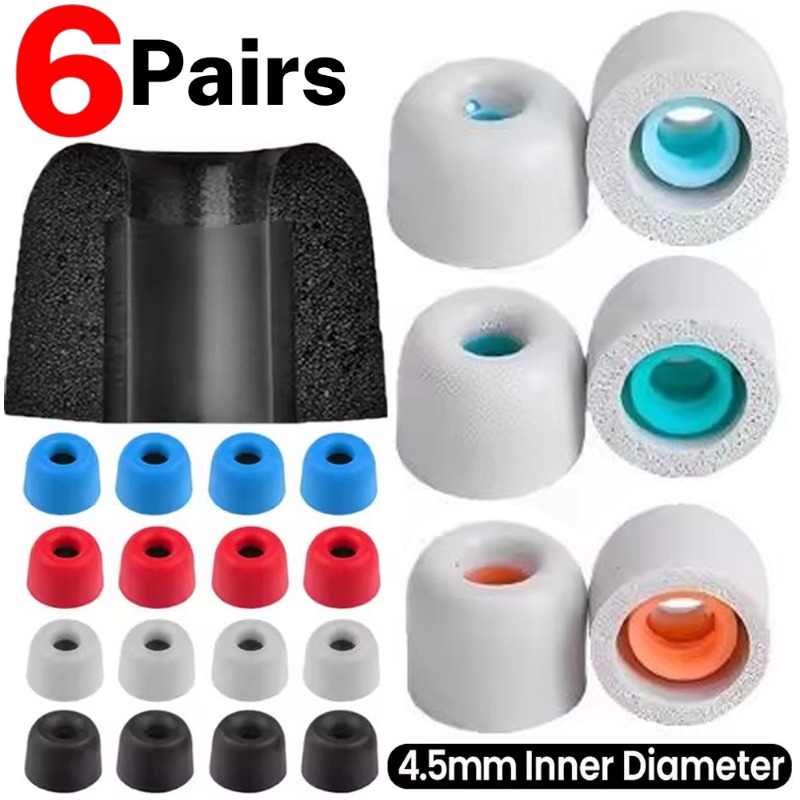 6/1Pairs Soft Memory Foam Earb – обзор и цена Earphone Foam Tip