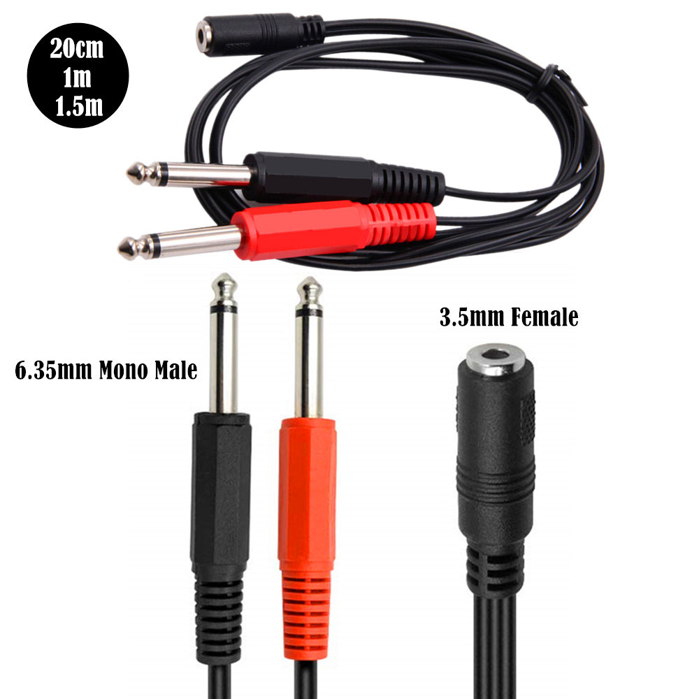 6.35 Mm Male To 2 6.35 Mm 3.5m – обзор и цена Audio Splitter Y