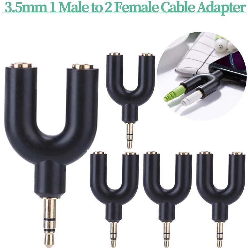 U Type Adapter Y Shape 3.5mm S – обзор и цена Earphone Splitter Jack