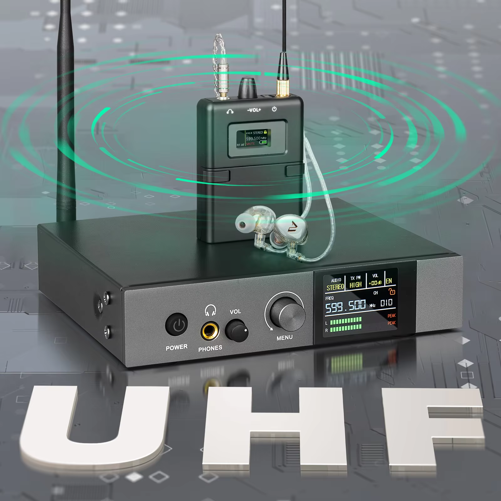 590-599mhz stereo IEM UHF Stag – обзор и цена In Ear Monitor Iem