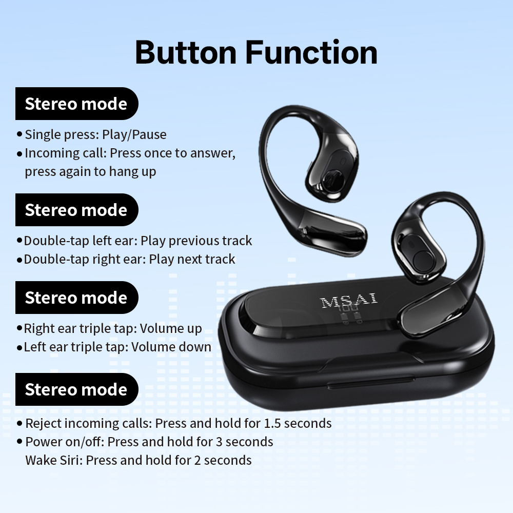 MSAI T23 AI Translator Earbuds – обзор и цена Earbuds Charging Case