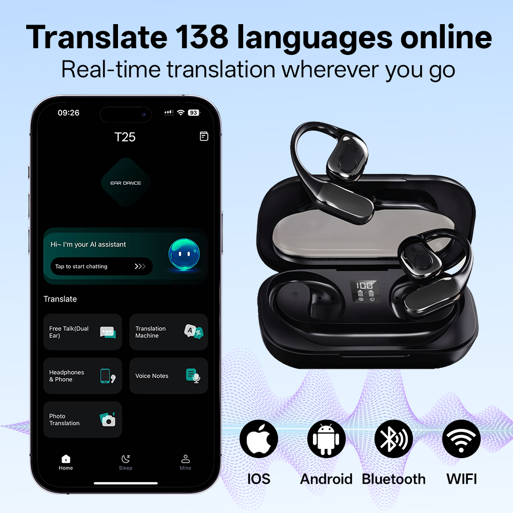 MSAI T23 AI Translator Earbuds – обзор и цена Earbuds Charging Case