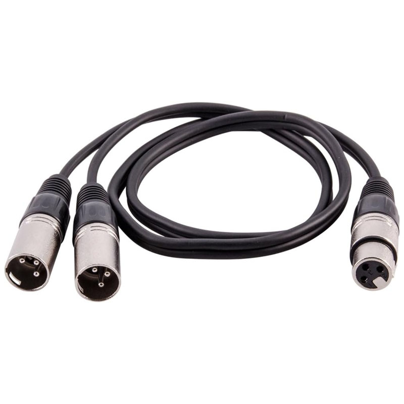 XLR Splitter Cable 3 Pin Femal – обзор и цена Audio Splitter Y