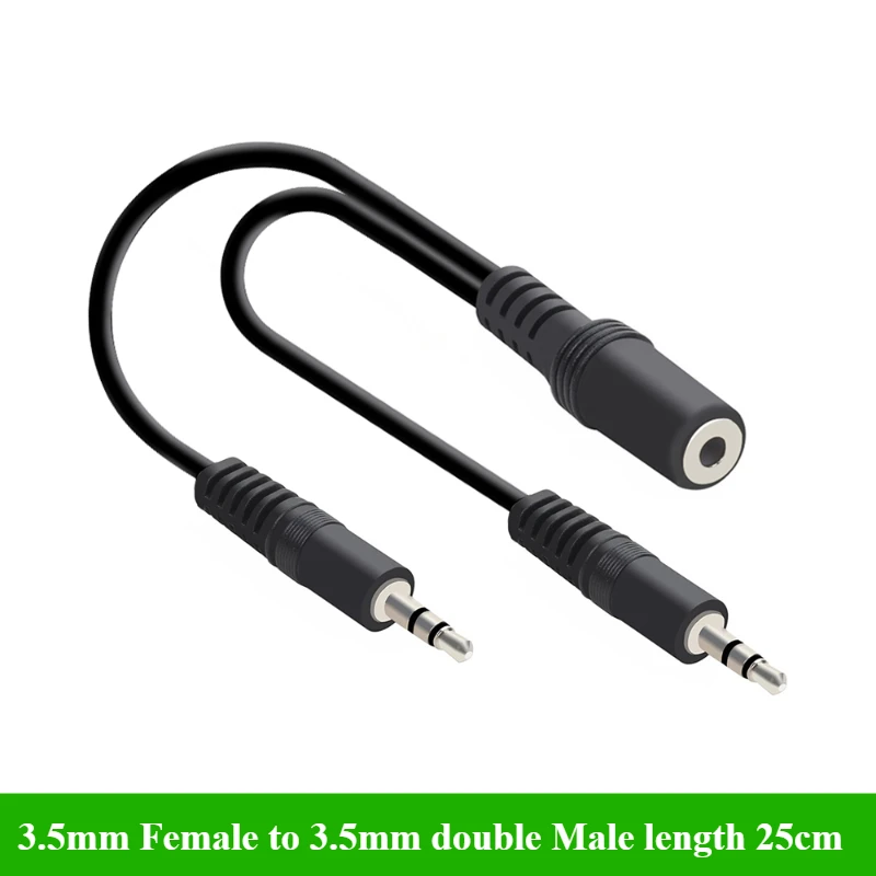 2/5Pcs/lot 3.5mm 1 to 2 Audio  – обзор и цена Earphone Splitter Jack