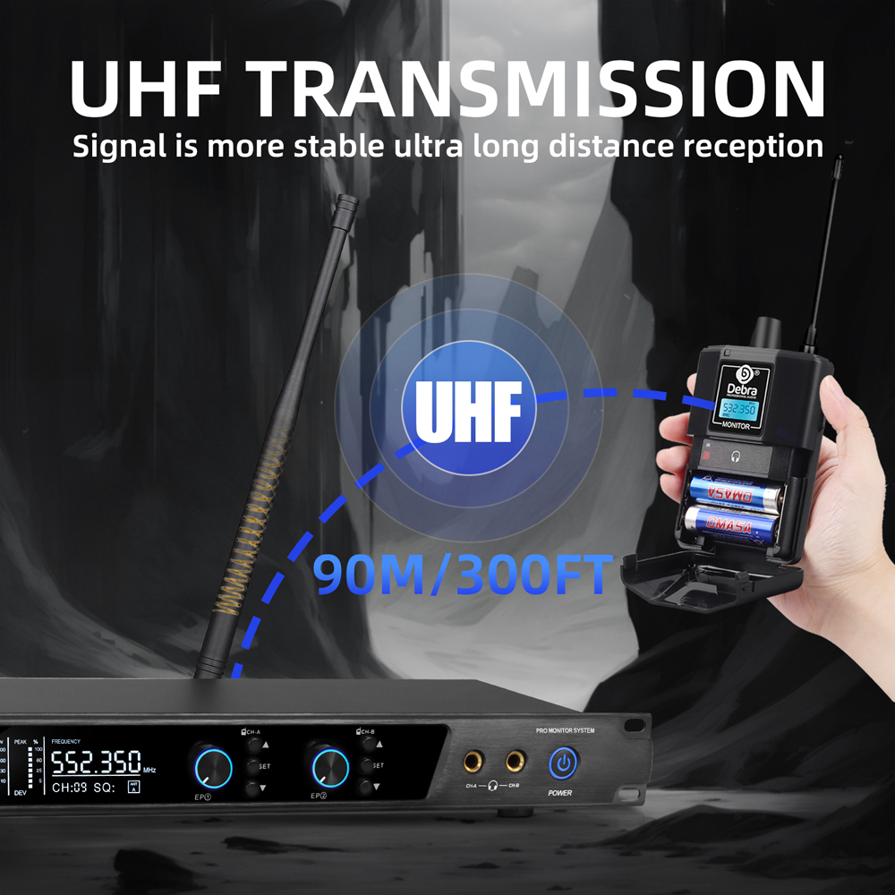 Debra UHF IEM ER-202 Wireless  – обзор и цена In Ear Monitor Iem