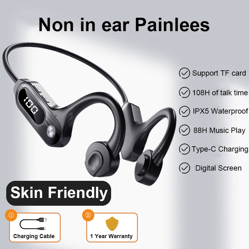 Bone Conduction Bluetooth 5.3  – обзор и цена Sports Earphone Hook