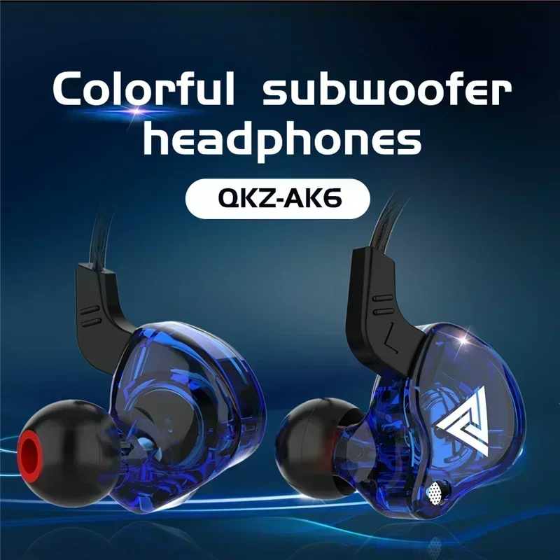 NEW QKZ AK6 Copper Driver HiFi – обзор и цена Wired Earphone Mic