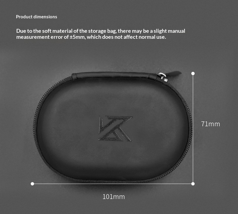 KZ Earphone Storage Case Oval  – обзор и цена Headphone Case Hard