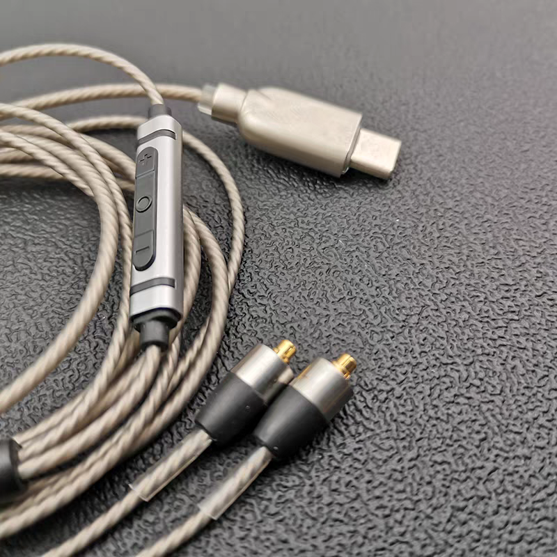 MMCX Plug Type-C Silver Plated – обзор и цена Wired Earphone Mic