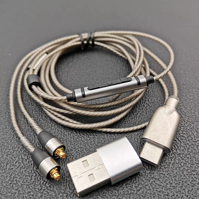 MMCX Plug Type-C Silver Plated – обзор и цена Wired Earphone Mic