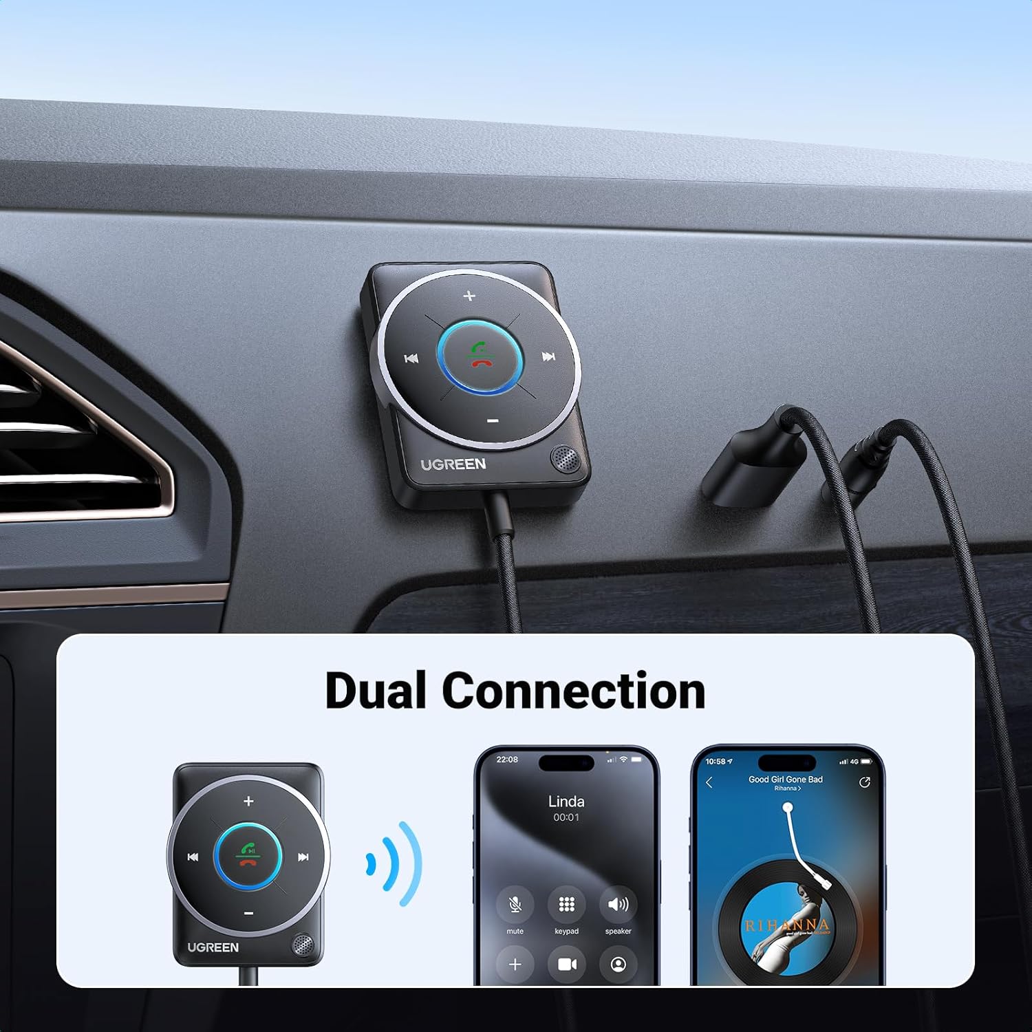 UGREEN Bluetooth 5.4 Aux Car A – обзор и цена Bluetooth Adapter Receiver