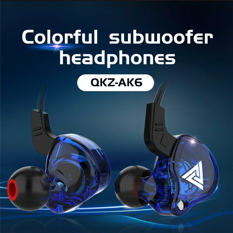NEW QKZ AK6 Copper Driver HiFi – обзор и цена Wired Earphone Mic