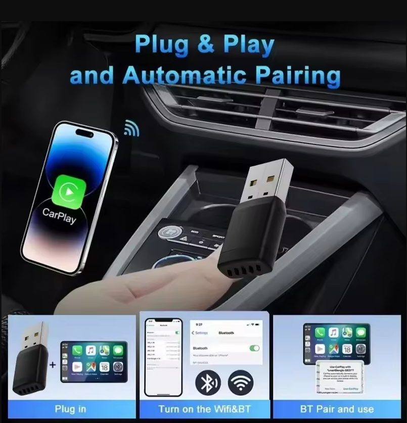 Smart Wireless CarPlay Android – обзор и цена Bluetooth Adapter Receiver