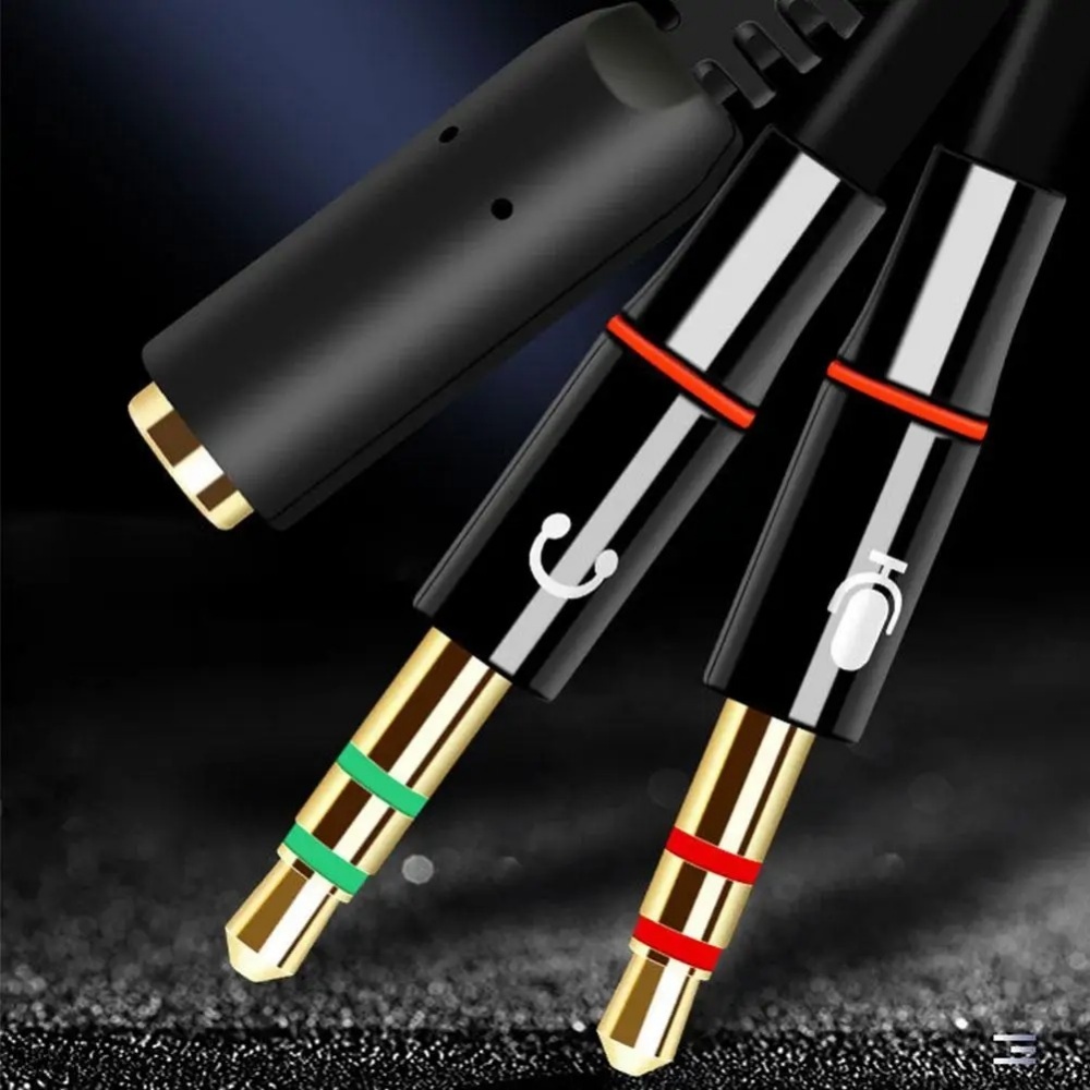 3.5mm Headphone Microphone Aud – обзор и цена Audio Splitter Y