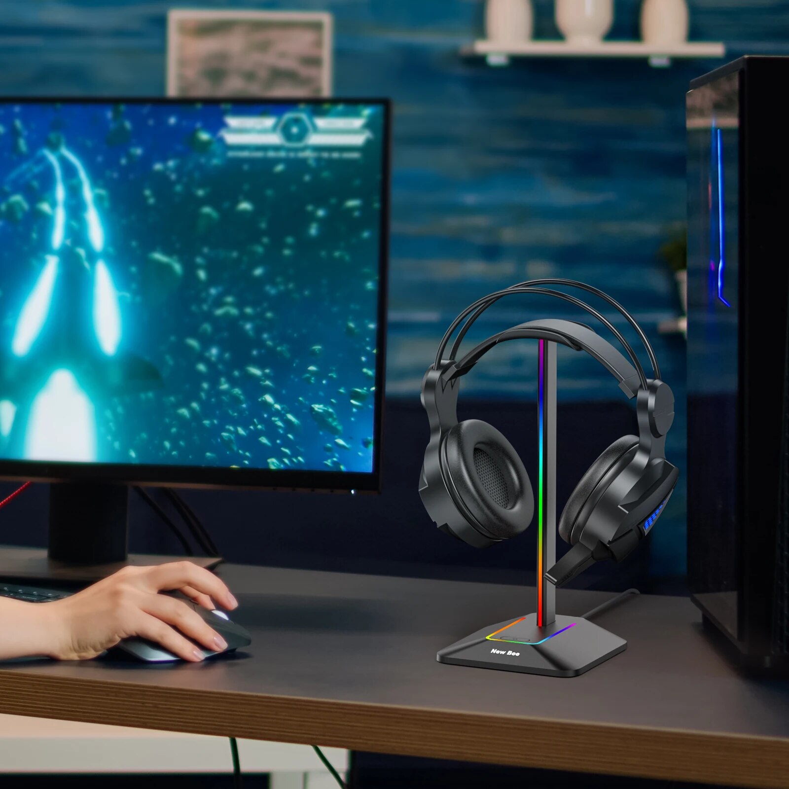 New Bee Z8 RGB Headphones Stan – обзор и цена Gaming Headset Rgb