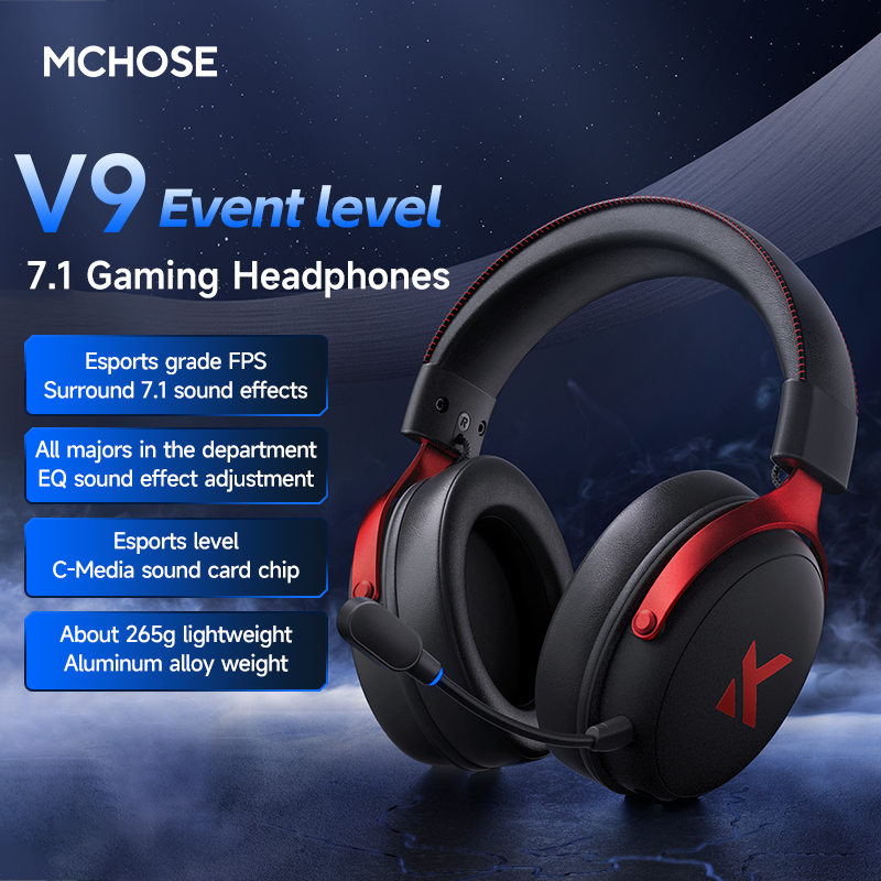 MCHOSE V9 Pro Headset with Mic – обзор и цена Gaming Headset Rgb