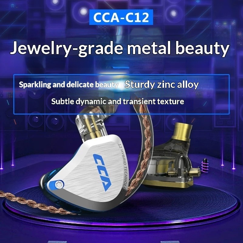 CCA C12 Earphones Hi-Fi Audiop – обзор и цена Audiophile Headphone Wired