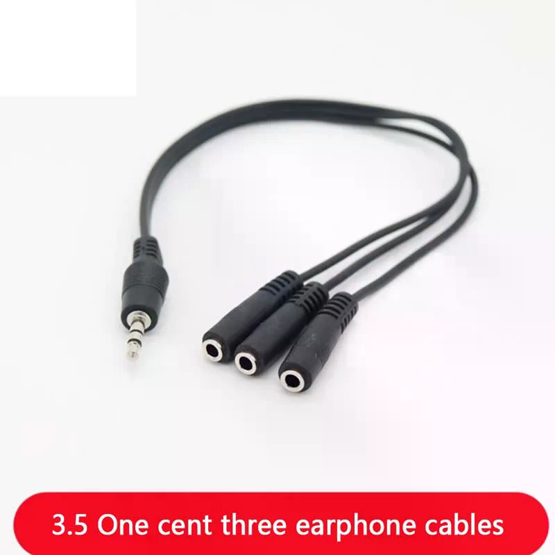 3.5mm 3 3.5mm 1 3 Adapter Way  – обзор и цена Earphone Splitter Jack