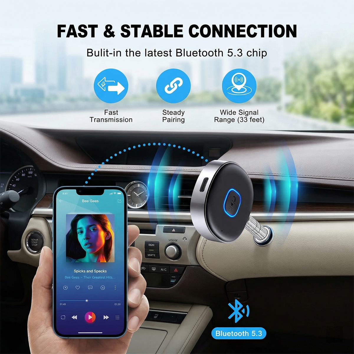 Car Bluetooth AUX Adapter, Min – обзор и цена Bluetooth Adapter Receiver