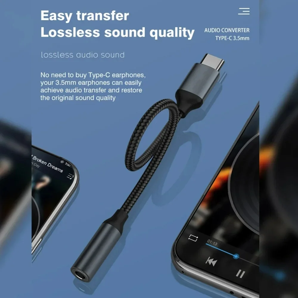 USB C 3.5mm Audio Adapter USB  – обзор и цена Audiophile Headphone Wired