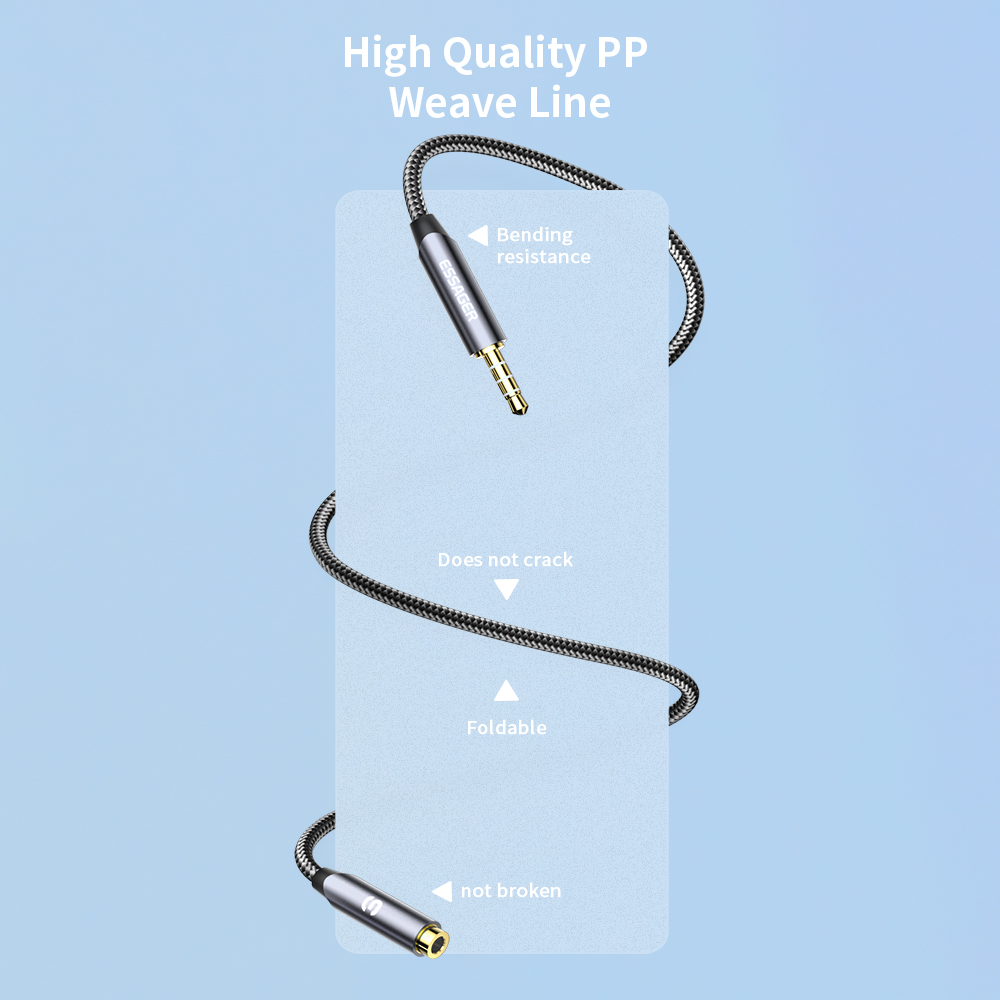 ESSAGER Headphone Extension Ca – обзор и цена Earphone Splitter Jack
