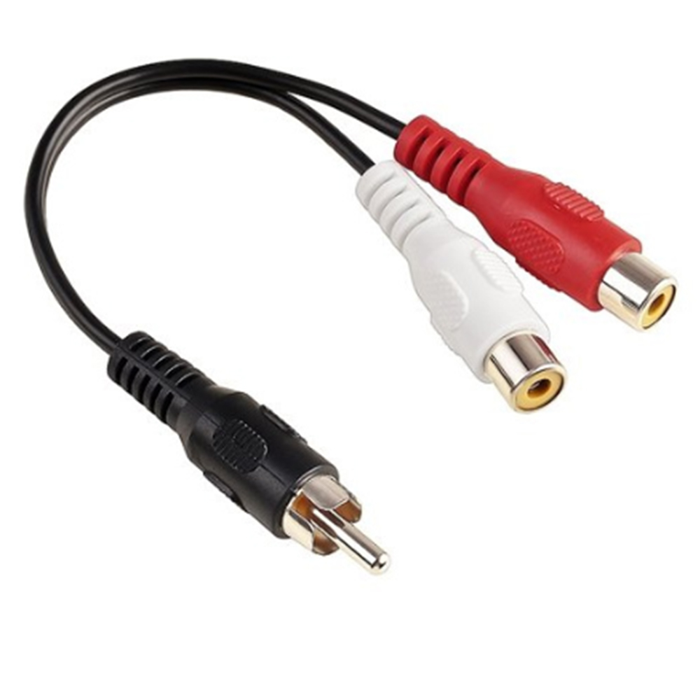 1 RCA Male Mono To 2 RCA Femal – обзор и цена Audio Splitter Y