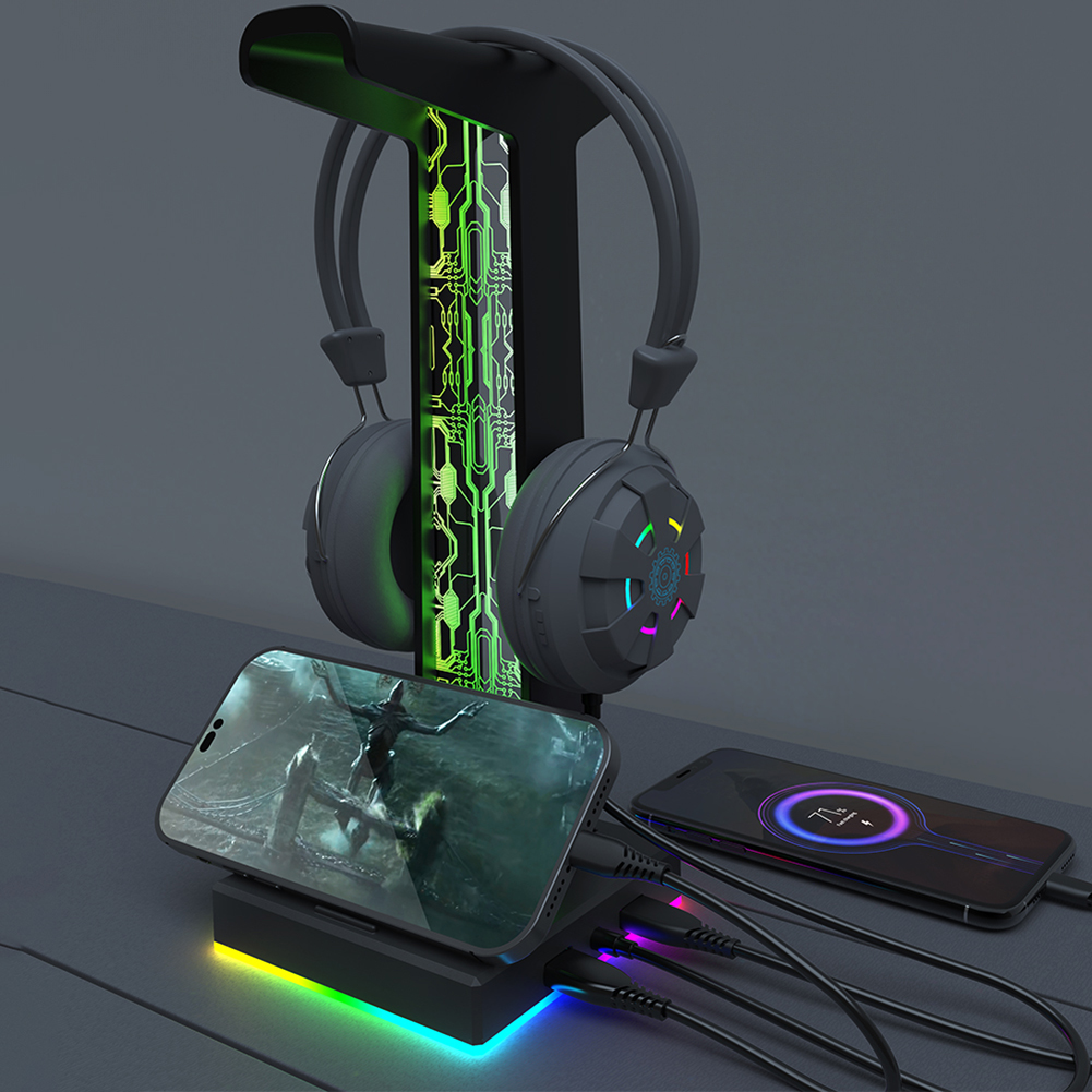 RGB Gaming Headphone Stand Dua – обзор и цена Gaming Headset Rgb
