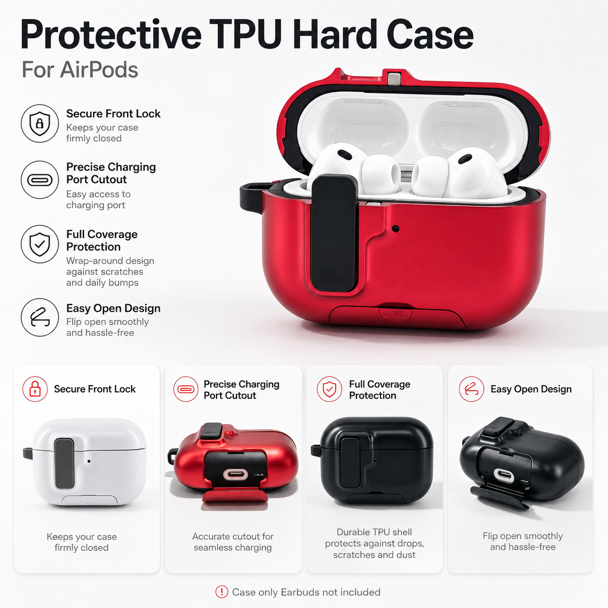 For AirPods Hard Case for Pro3 – обзор и цена Headphone Case Hard