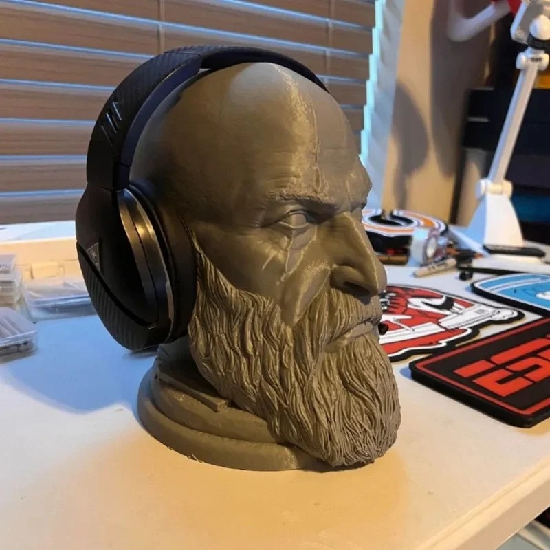 God Of War Kratos Statue Headp – обзор и цена Headphone Stand Desk
